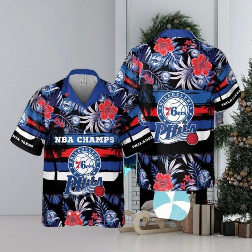 Philadelphia 76Ers National Basketball Hawaiian Shirt