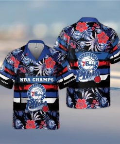 Philadelphia 76ers Exclusive Hawaiian Shirt For Men And Women Gift Floral Aloha Beach