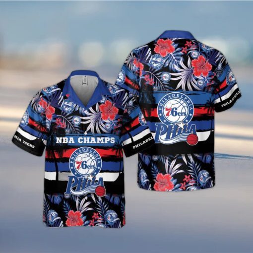 Philadelphia 76ers Exclusive Hawaiian Shirt For Men And Women Gift Floral Aloha Beach