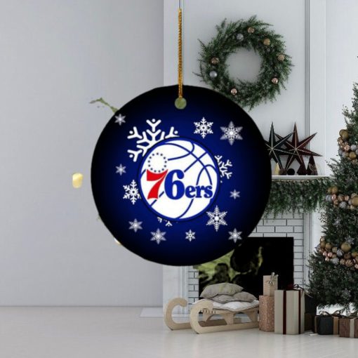 Philadelphia 76ers NBA 2023 Holiday Gifts Custome Name Merry Christmas Decorations Ornament