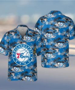 Philadelphia 76ers Trendy Hawaiian Shirt For Men And Women Gift Floral Aloha Beach