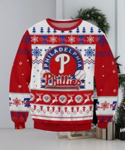 Philadelphia Baseball Ugly Christmas Sweater 2023, Phillies 3D Sweater