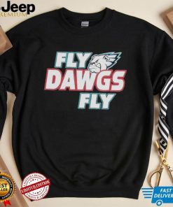 Philadelphia Eagles And Georgia Bulldogs Fly Dawgs Fly Shirt