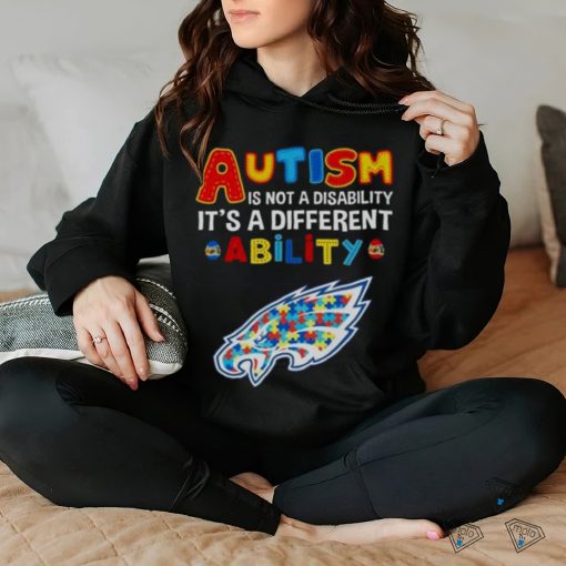 Philadelphia Eagles Autism Is Not A Disability It’s A Different Ability Shirt