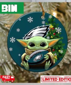 Philadelphia Eagles Baby Yoda NFL Football 2023 Christmas Tree Decorations Ornament_63773099 1 768×768