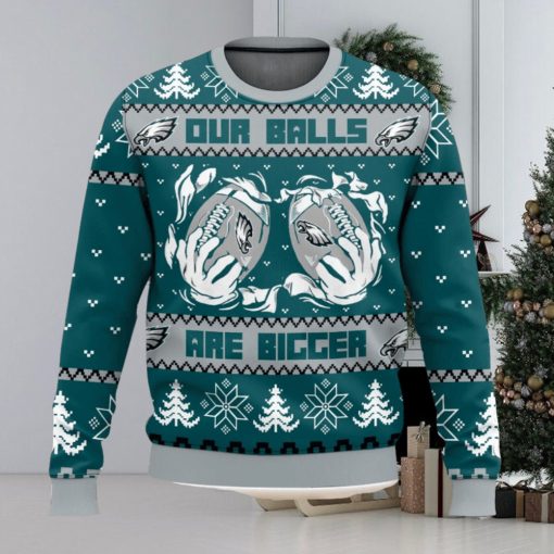 Philadelphia Eagles Ball Ugly Sweater 3D Printed Men And Women Christmas Gift