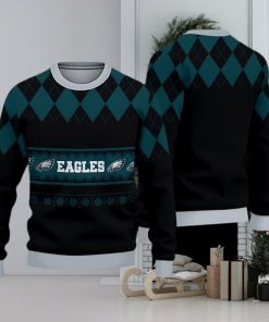 Philadelphia Eagles Christmas Caro Pattern Ugly Sweater For Men Women