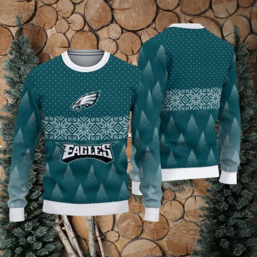 Philadelphia Eagles Fans Pattern Polar Knitted Christmas Sweater