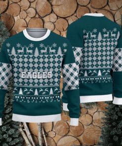 Philadelphia Eagles Fans Pattern Toboggan Knitted Christmas Sweater