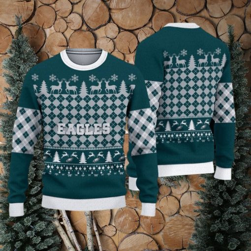 Philadelphia Eagles Fans Pattern Toboggan Knitted Christmas Sweater