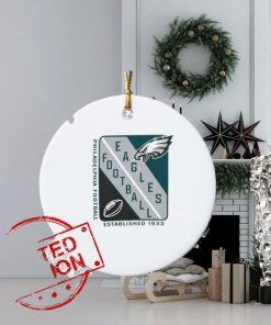 Philadelphia Eagles Football Starter Shield Graphic 1933 Ornament Custom Name