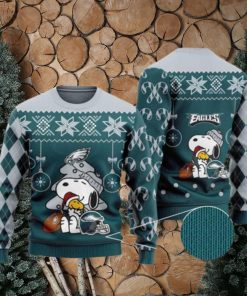 Philadelphia Eagles Funny Charlie Brown Peanuts Snoopy Ugly Christmas Sweaters