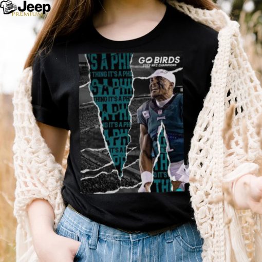 Philadelphia Eagles Go Birds 2023 NFC Champions shirt