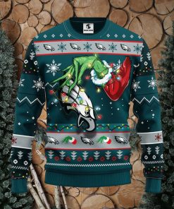 Philadelphia Eagles Grinch Christmas Ugly Sweater