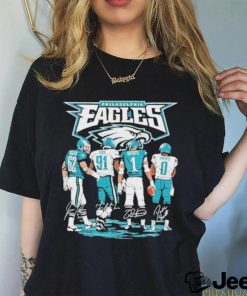 Philadelphia Eagles Kelce Cox Hurts and Swift Signatures shirt