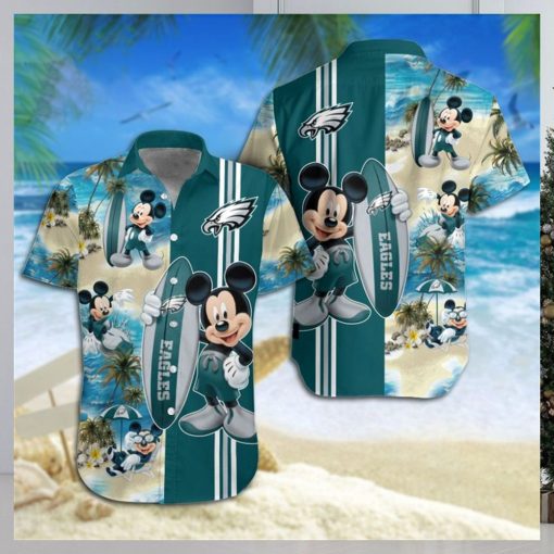 Philadelphia Eagles Mickey Mouse Hawaiian Shirt