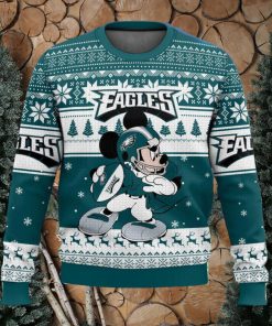 Philadelphia Eagles Mickey Mouse Ugly Christmas Sweater