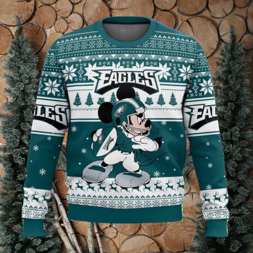 Philadelphia Eagles Mickey Mouse Ugly Christmas Sweater