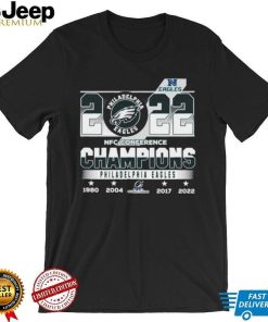 Philadelphia Eagles 2022 NFC Champions 1980 2004 2017 2022 shirt