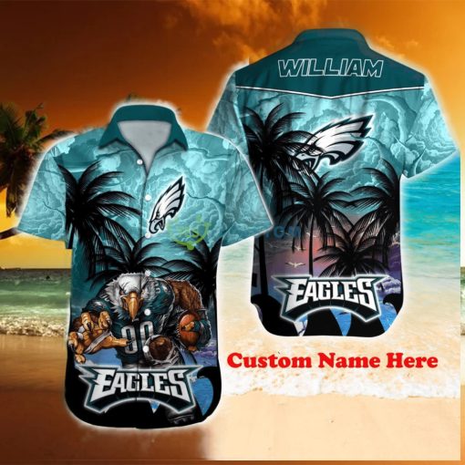 Philadelphia Eagles NFL Custom Name Hawaiin Shirt Best Design For Fans