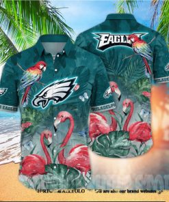 Philadelphia Eagles NFL Floral 3D Full Printed Hawaiian Shirt