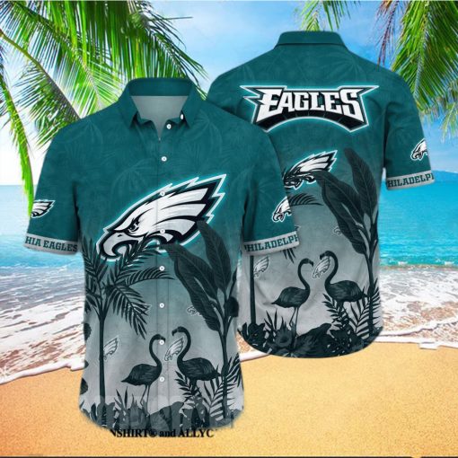 Philadelphia Eagles NFL Floral 3D Hawaiian Shirt