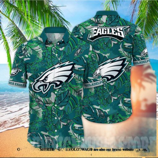 Philadelphia Eagles NFL Floral Tropical Full Printed Classic Hawaiian Shirt