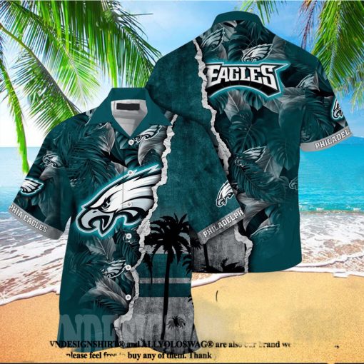 Philadelphia Eagles NFL Floral Unisex Full Printing Hawaiian Shirt