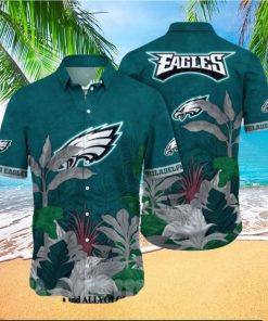 Philadelphia Eagles NFL Flower Full Printing Hawaiian Shirt