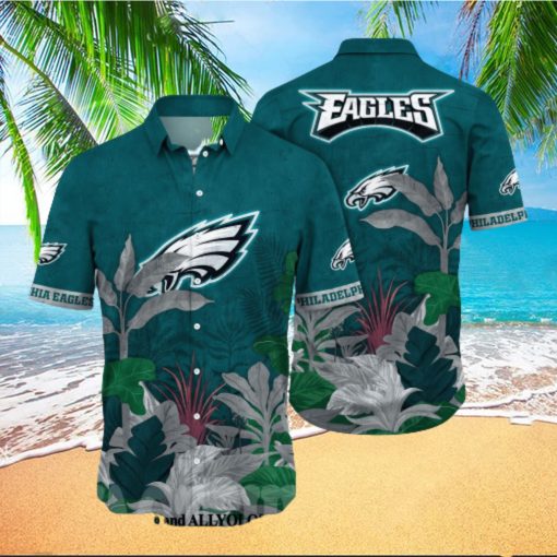 Philadelphia Eagles NFL Flower Full Printing Hawaiian Shirt