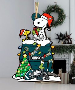 Philadelphia Eagles NFL Snoopy Ornament Personalized Christmas 2023 Holidays