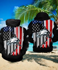 Philadelphia Eagles NFL US Flag Team 3D Printed Hoodie Ver 1