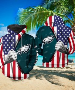 Philadelphia Eagles NFL US Flag Team 3D Printed Hoodie