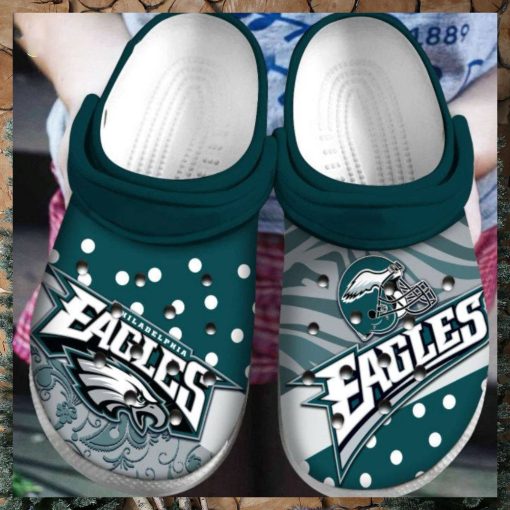 Philadelphia Eagles Nfl Football Crocs Clog Shoes