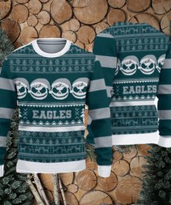 Philadelphia Eagles Pumpkin Ugly Christmas Sweater 3D Gift For Fans