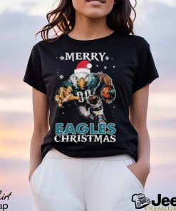 Philadelphia Eagles Santa Hat Merry Eagles Christmas Shirt