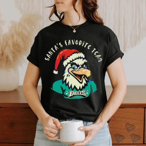 Philadelphia Eagles Santa Santas favorite team shirt