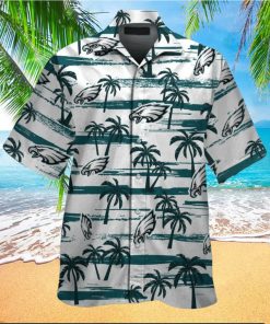 Philadelphia Eagles Short Sleeve Button Up Tropical Hawaiian Shirt