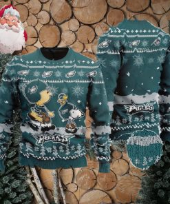 Philadelphia Eagles Snoopy LMTH Christmas AOP Sweater