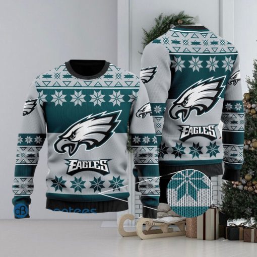 Philadelphia Eagles Snowflakes Pattern Ugly Christmas Sweater Christmas Gift