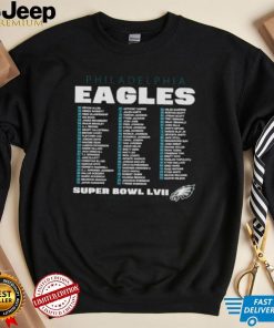 Philadelphia Eagles Super Bowl LVII Varsity Roster 2023 shirt