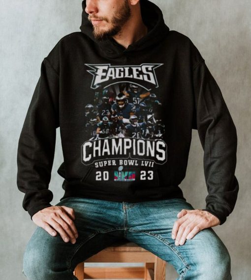 Philadelphia Eagles Team Super BOWL LVII 2023 Champions Shirt