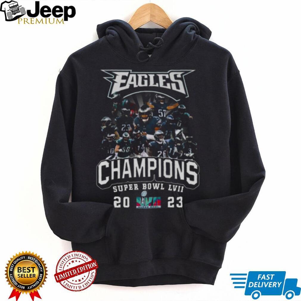 Philadelphia Eagles Super Bowl LVII 2023 Champs Pullover Hoodie Fan Gift  Funny