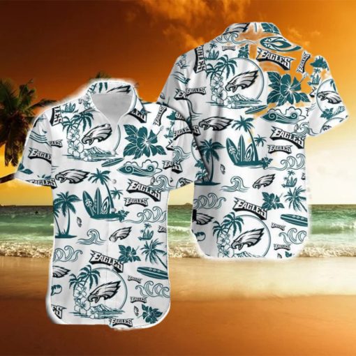 Philadelphia Eagles Traditional Hawaiian Shirt And Short For Men Gift, Short Beach For Family Christmas