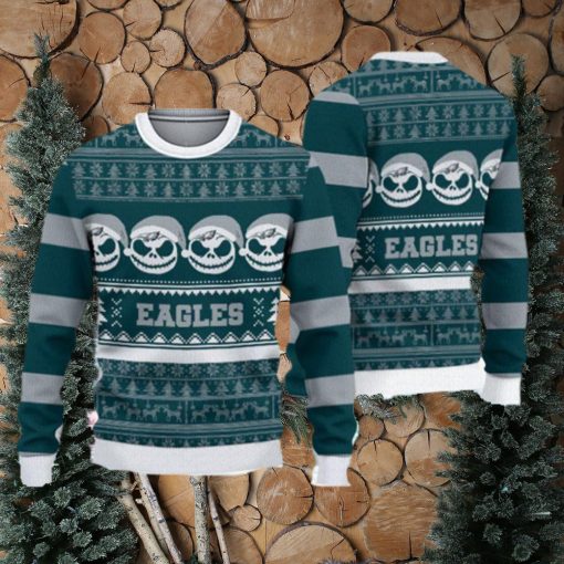 Philadelphia Eagles Ugly Christmas Reindeer Xmas Sweater Handmade Gift Mens Women