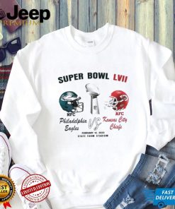 Philadelphia Eagles Vs Kansas City Chiefs Super Bowl Lvii 2023 Shirt