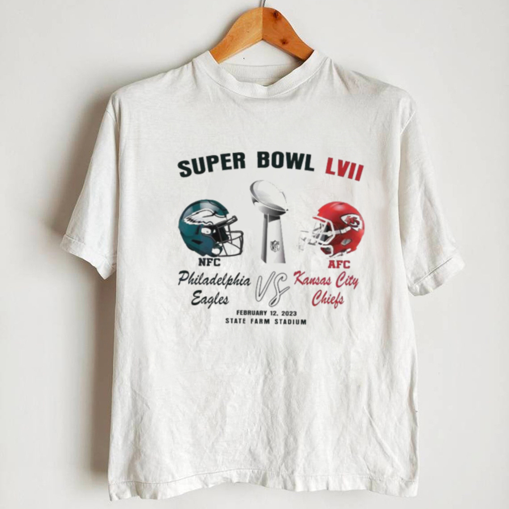 2023 Super Bowl LVII Kansas City Chiefs Vs Philadelphia Eagles shirt -  Banantees