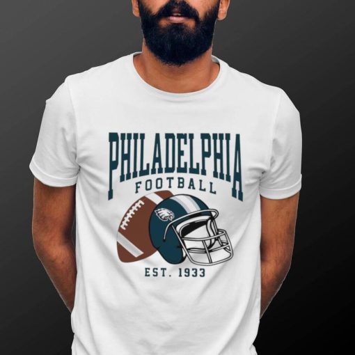 Philadelphia Eagles football est. 1933 NFL helmet logo shirt