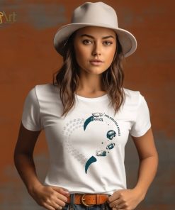 Philadelphia Eagles football heart helmet logo gift shirt