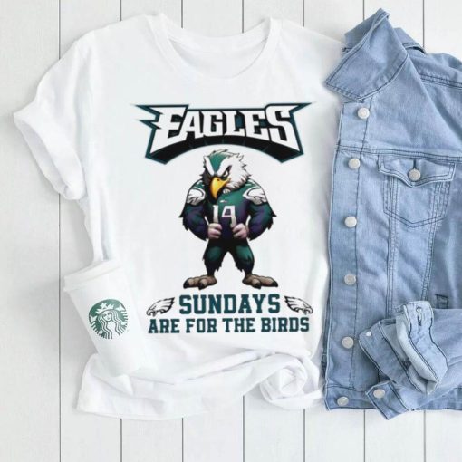 Philadelphia Eagles football sundays are for the birds mascot funny gift shirt